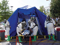 A Reeves decontamination system. 