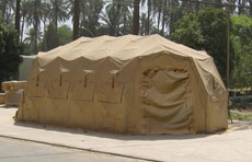 A DRASH 4XB Shelter, such as the one shown, will be used to support rebuild efforts in Chile's O'Higgins Region.