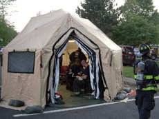 A Reeves EMS brand incident command post. 