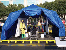Reeves Decontamination Systems utilize the DRASH Shelter. 