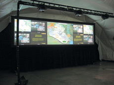 The new DC2E Large Transformer Projection Screen Display.