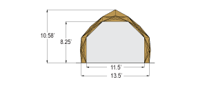 S Series DRASH Shelter measurements