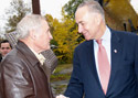New York State Senator Charles Schumer thanks DHS Technologies