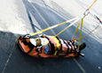 UK firefighters use Reeves Sleeve to rescue man.