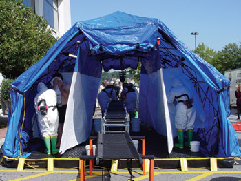 2/3-Lane DRASH Hospital Response Decontamination System with Undress/Redress Areas 